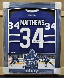 Auston Matthews Toronto Maple Leafs Framed Signed Jersey Fanatics Authentic