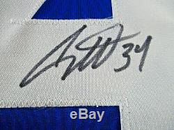 Auston Matthews / Toronto Maple Leafs / Hand Signed Custom Hockey Jersey / Coa