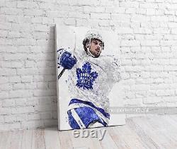 Auston Matthews Toronto Maple Leafs Poster (V2), Canvas, Hockey print, Wall art