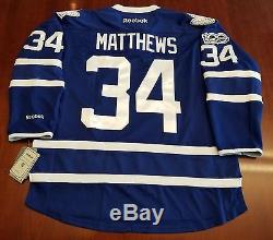 Auston Matthews Toronto Maple Leafs Reebok Premeir NHL Jersey 100 Year Patch