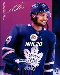 Auston Matthews Toronto Maple Leafs Signed 16 x 20 EA 20 Cover Art Photo LE 34