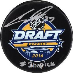 Auston Matthews Toronto Maple Leafs Signed 2016 NHL Draft Hockey Puck with Insc
