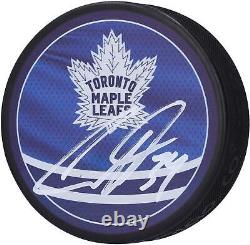 Auston Matthews Toronto Maple Leafs Signed 2022-23 Reverse Retro Hockey Puck