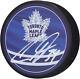 Auston Matthews Toronto Maple Leafs Signed 2022-23 Reverse Retro Hockey Puck