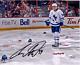 Auston Matthews Toronto Maple Leafs Signed 8 X 10 Nhl Debut Hat Trick Photo
