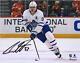 Auston Matthews Toronto Maple Leafs Signed 8 X 10 White Jersey Skating Photo