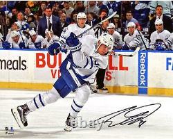 Auston Matthews Toronto Maple Leafs Signed 8x10 White Jersey Shooting Photo