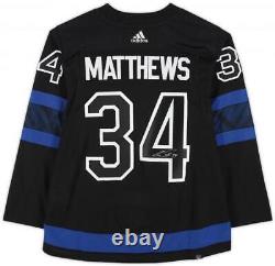 Auston Matthews Toronto Maple Leafs Signed Alternate Adidas Authentic Jersey