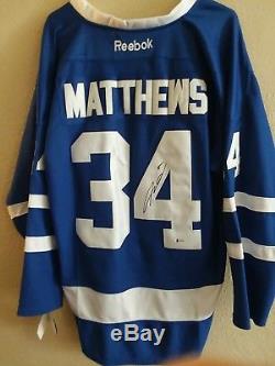 Auston Matthews Toronto Maple Leafs Signed Autograph Jersey 2017 Classic Bas
