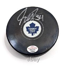 Auston Matthews Toronto Maple Leafs Signed Autographed Hockey Puck COA