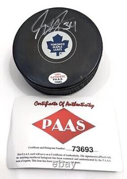 Auston Matthews Toronto Maple Leafs Signed Autographed Hockey Puck COA
