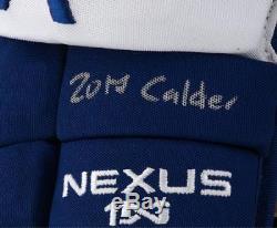 Auston Matthews Toronto Maple Leafs Signed Bauer Nexus Gloves & 2017 Calder Insc