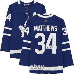 Auston Matthews Toronto Maple Leafs Signed Blue Alt Captain Adidas Auth. Jersey