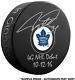 Auston Matthews Toronto Maple Leafs Signed Hockey Puck & 4g Debut 10/12/16 Insc