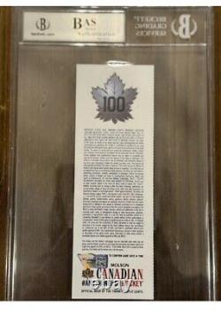 Auston Matthews Toronto Maple Leafs Signed & Inscribed Rookie Season Game Ticket