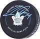 Auston Matthews Toronto Maple Leafs Signed Official Game Puck