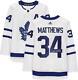 Auston Matthews Toronto Maple Leafs Signed White Alt Captain Adidas Auth. Jersey