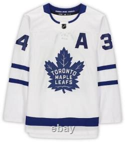 Auston Matthews Toronto Maple Leafs Signed White Alt Captain Adidas Auth. Jersey