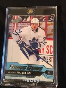 Auston Matthews Young Guns #201 Toronto Maple leafs rookie card