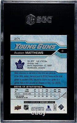 Auston Matthews Young Guns Rookie RC SGC 10 (GEM MT) Toronto Maple Leafs