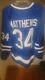 Auston Matthews Signed Blue Toronto Maple Leafs Hockey Jersey With Coa Sz Xl