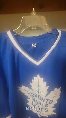 Auston Matthews signed Blue Toronto Maple Leafs Hockey Jersey with COA Sz XL