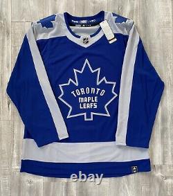 Authentic Adidas NHL Toronto Maple Leafs Reverse Retro Hockey Jersey Sz 52