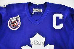 Authentic NHL Hockey Jersey Toronto Maple Leafs CCM Wendel Clark #17 Captain 44