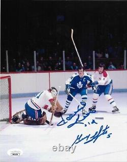 Auto. Toronto Maple Leafs Dave Keon Montreal Canadiens Guy Lapointe 8x10 w JSA