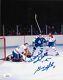 Auto. Toronto Maple Leafs Dave Keon Montreal Canadiens Guy Lapointe 8x10 W Jsa