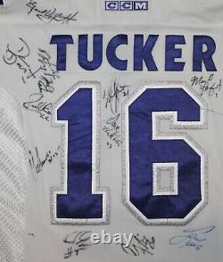 Autograph 2000/01 2006/07 CCM Toronto Maple Leafs #13 Darcy Tucker Jersey