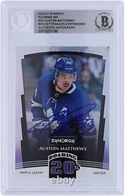 Autographed Auston Matthews Maple Leafs Hockey Slabbed Card