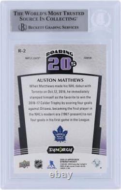 Autographed Auston Matthews Maple Leafs Hockey Slabbed Card