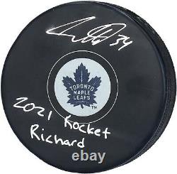 Autographed Auston Matthews Maple Leafs Puck Fanatics Authentic COA