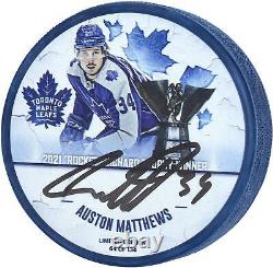 Autographed Auston Matthews Maple Leafs Puck Fanatics Authentic COA