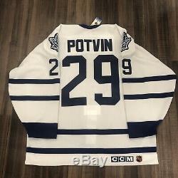 Autographed Toronto Maple Leafs Felix Potvin CCM Authentic NHL Hockey Jersey 52