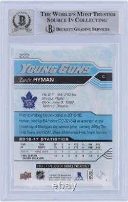 Autographed Zach Hyman Maple Leafs Hockey Slabbed Rookie Card Item#12513622 COA