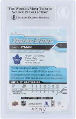 Autographed Zach Hyman Maple Leafs Hockey Slabbed Rookie Card Item#13236261 COA