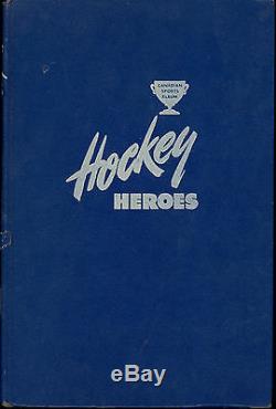 BUSHER JACKSON + 15 HOCKEY PLYERS SIGNATURE AUTOGRAPH on 1949 HEROS BOOK JSA COA