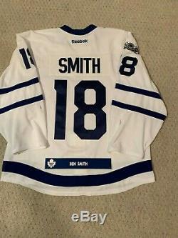 Ben Smith game worn Toronto Maple Leafs jersey