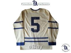 Bill Barilko Custom Signature Toronto Maple Leafs Vintage Model Jersey