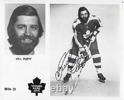 Bill Flett Autographed Signed 8x10 RARE Maple Leafs Press Photo NHL withCOA