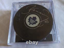 Borje Salming signed Toronto Maple Leafs NHL Hockey Puck WithCOA