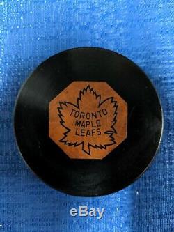 CCM Art Ross Slug Tyer Rubber Reverse Toronto Maple Leafs Game Puck 62-64 Pat No