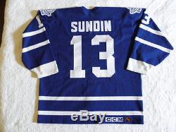 CCM Authentic Toronto Maple Leafs Mats Sundin Jersey size 52 1996 Leaf Gardens