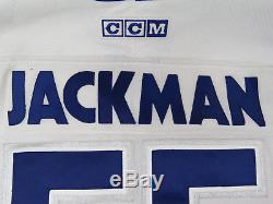 CCM Game Worn Ric Jackman Signed Toronto Maple Leafs NHL Pro Stock Hockey Jersey