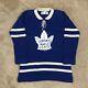 Ccm Johnny Bower Toronto Maple Leafs Nhl Hockey Jersey Wool Sweater Blue M