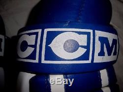 CCM Mhg135s Toronto Maple Leafs Hockey Gloves Vintage Leather 15 5 Roll