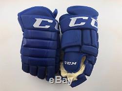 CCM Toronto Maple Leafs Centennial Classic NHL Pro Stock Hockey Player Gloves 13