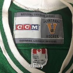 CCM Toronto St Pats Hockey Jersey L Green NHL Vintage Hockey Sewn Maple Leafs